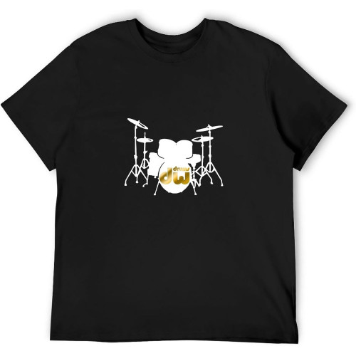 Men' T-Shirts Dw Drum Music Instrument Drum Set Black Men' T-Shirts Dw Drum Music Instrument Drum Set Black