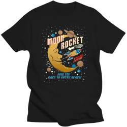 Moon Rocket Vintage T Shirt S-3Xl Funny T-Shirt Hot Fashion Tee Shirt Moon Rocket Vintage T Shirt S-3Xl Funny T-Shirt Hot Fashion Tee Shirt