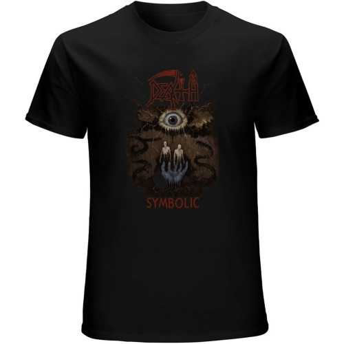 Death Symbolic T-Shirt Graphic Mens Basic Black Unisex Cotton Casual Tee Death Symbolic T-Shirt Graphic Mens Basic Black Unisex Cotton Casual Tee
