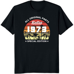 Arrival1973 Limited Edition Radio Birthday Print Vintage Tshirt Party Father Mother Present Men Shirt Arrival1973 Limited Edition Radio Birthday Print Vintage Tshirt Party Father Mother Present Men Shirt