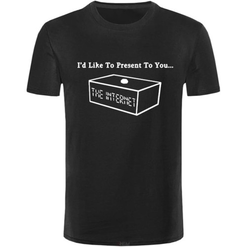 The IT Crowd Men and Fashion T-Shirt Round Collar The IT Crowd Men and Fashion T-Shirt Round Collar