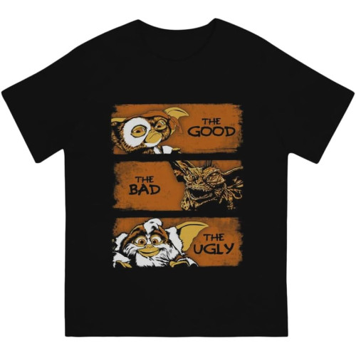 Gremlin-s Kawaii Mogwai Good Dad Ugly Polyester T Shirt Vintage Gothic Men's Tshirt O-Neck Short Sleeve