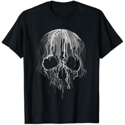 Melting Skull Black White Art Graphic Gothic Tshirt Homme Mens T Shirt Men Clothing Graphic T Shirts Cotton Daily Tees Melting Skull Black White Art Graphic Gothic Tshirt Homme Mens T Shirt Men Clothing Graphic T Shirts Cotton Daily Tees