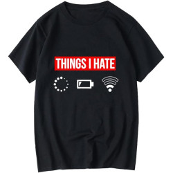 Men's t-Shirt 100% Cotton Short Sleeve Funny Design Print t-Shirt Casual Loose O-Neck Male T-Shirt Tops Tees