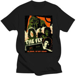 The Fly,Sci-Fi,Horror,Drama,1986,Old Movie,Mens T-Shirt, G0698 Casual Print Fashion Tee Shirt