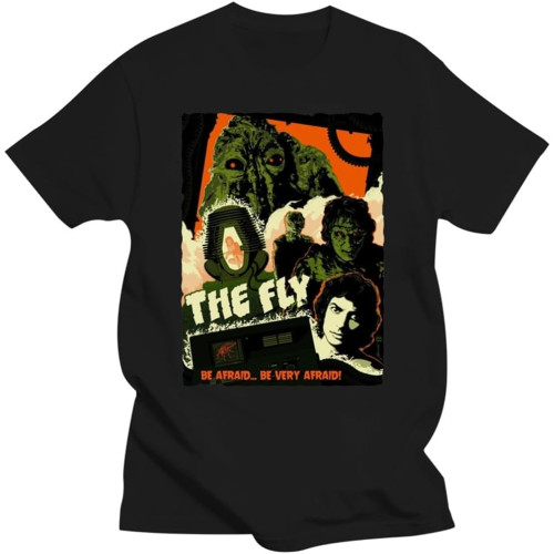 The Fly,Sci-Fi,Horror,Drama,1986,Old Movie,Mens T-Shirt, G0698 Casual Print Fashion Tee Shirt The Fly,Sci-Fi,Horror,Drama,1986,Old Movie,Mens T-Shirt, G0698 Casual Print Fashion Tee Shirt