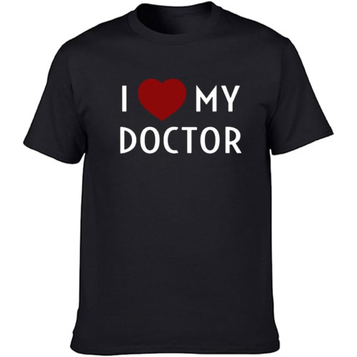 I Love My Doctor I Heart My Doctor Wife Friend Mom Dad T-Shirt Printed T Shirt for Men Cotton Tshirts Hip Hop Streetwear I Love My Doctor I Heart My Doctor Wife Friend Mom Dad T-Shirt Printed T Shirt for Men Cotton Tshirts Hip Hop Streetwear