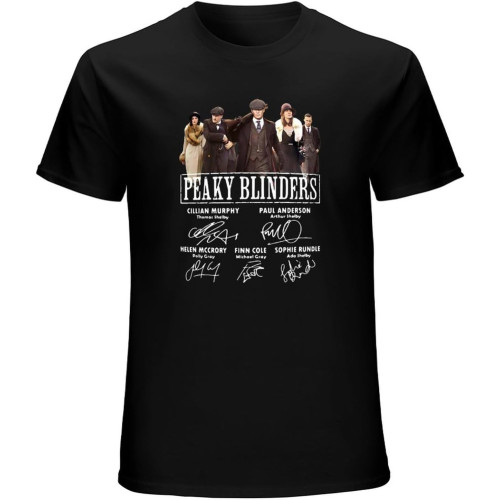 Freshwrap Peaky Cillian Murphy Paul Anderson Helen McCrory Finn Cole Signature Shirt Black
