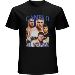 Men's Vintage-Style-Canelo-T-Shirt-Adult Black Men's Vintage-Style-Canelo-T-Shirt-Adult Black