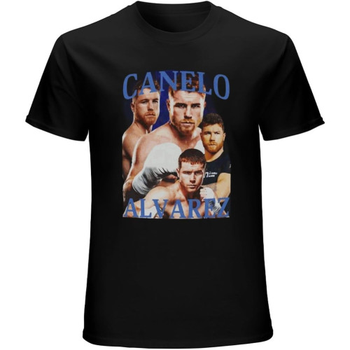 Men's Vintage-Style-Canelo-T-Shirt-Adult Black