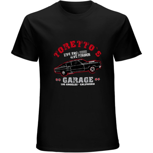 T-Shirt- Toretto Garage T-Shirt Men's Black T-Shirt- Toretto Garage T-Shirt Men's Black