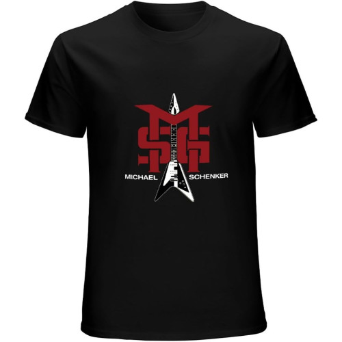 Men's T Shirt Msg Shirt Michael Schenker Group Rock Band Logo Graphic Fashion Rock Tee Shirt Black Men's T Shirt Msg Shirt Michael Schenker Group Rock Band Logo Graphic Fashion Rock Tee Shirt Black