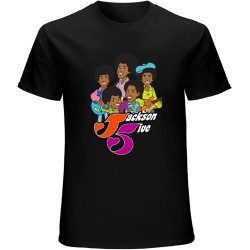 Men's Jackson Five J5 T Shirt Black