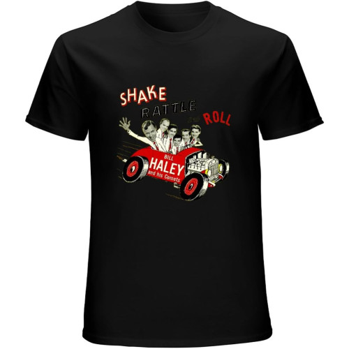 Men's Bill Haley & The Comets T Shirt Black Men's Bill Haley & The Comets T Shirt Black