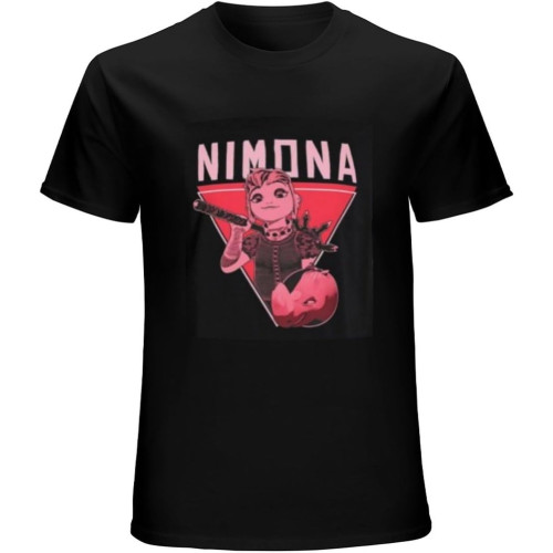 Nimona T Shirt 2023 Anime Movie Fans Retro Short Sleeve O-Neck 100% Cotton Unisex Summer Casual T-Shirts for Men Men Black Nimona T Shirt 2023 Anime Movie Fans Retro Short Sleeve O-Neck 100% Cotton Unisex Summer Casual T-Shirts for Men Men Black