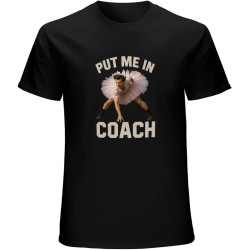 Ace Ventura Put Me in T-Shirt Graphic Mens Basic Black Unisex Cotton Casual Tee Ace Ventura Put Me in T-Shirt Graphic Mens Basic Black Unisex Cotton Casual Tee