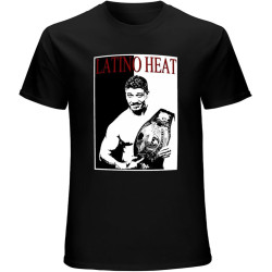 Latino Heat T-Shirt Graphic Tee for Men Black Latino Heat T-Shirt Graphic Tee for Men Black