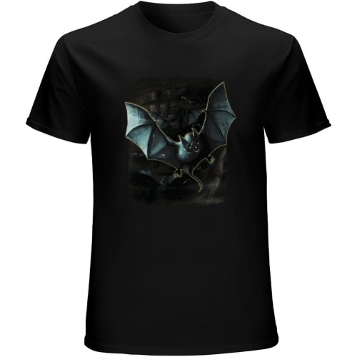 Vampire Bats Glow in The Dark Fantasy Shirt Mountain Skulbone Black