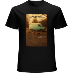 Mark Knopfler Privateering Van Tour T-Shirt Graphic Mens Basic Black Unisex Cotton Casual Tee Mark Knopfler Privateering Van Tour T-Shirt Graphic Mens Basic Black Unisex Cotton Casual Tee