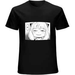 Men's SPY x Family-Anya-T-Shirt Heh Manga para hombreT-Shirt informales de algodón de alta calidadT-Shirt transpirables de Hip Hop para hombreropa de Verano Black Men's SPY x Family-Anya-T-Shirt Heh Manga para hombreT-Shirt informales de algodón de alta calidadT-Shirt transpirables de Hip Hop para hombreropa de Verano Black