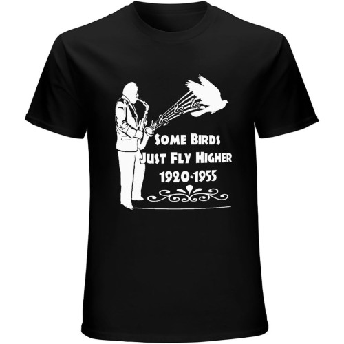 Men's Charlie Parker Inspired T-Shirt Bird Miles Davis Be-Bop Jazz Black Men's Charlie Parker Inspired T-Shirt Bird Miles Davis Be-Bop Jazz Black