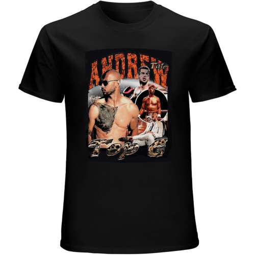 Men's Unisex Andrew Tate T-Shirt Black Men's Unisex Andrew Tate T-Shirt Black