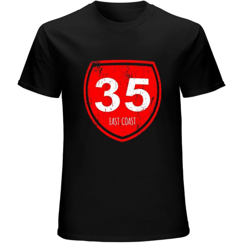 Highway 35 East Coast Aotearoa T-Shirt Vintage t Shirt Quick Drying Shirt t Shirts for Men Graphic t Shirts Men Black