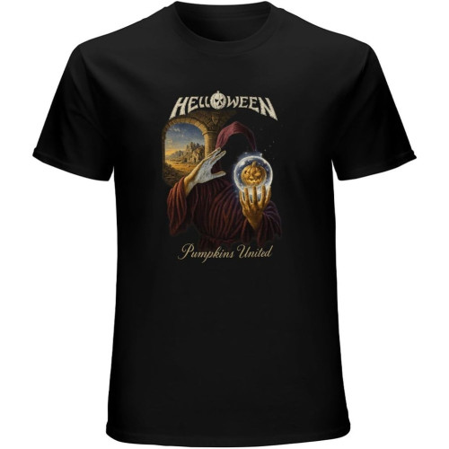 Helloween Keeper Legends T-Shirt Graphic Mens Basic Black Unisex Cotton Casual Tee Helloween Keeper Legends T-Shirt Graphic Mens Basic Black Unisex Cotton Casual Tee