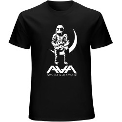 Men's Angel and Airwaves Moon T Shirt Black Men's Angel and Airwaves Moon T Shirt Black