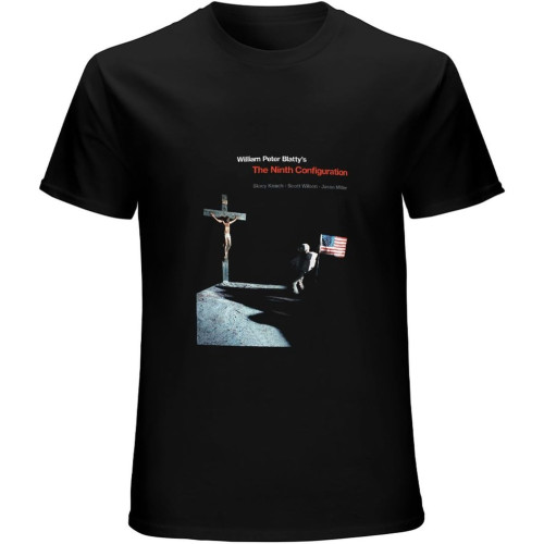Men's The Ninth Configuration v8 T-Shirt Movie W. P. Blatty Black Men's The Ninth Configuration v8 T-Shirt Movie W. P. Blatty Black