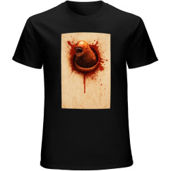 Alien Chestburster T-Shirt Graphic Mens Basic Black Unisex Cotton Casual Tee Alien Chestburster T-Shirt Graphic Mens Basic Black Unisex Cotton Casual Tee
