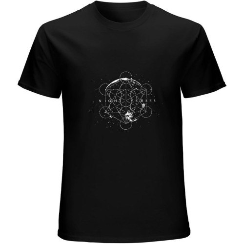 Night Verses Moon T-Shirt Unisex Men Tees Black Night Verses Moon T-Shirt Unisex Men Tees Black