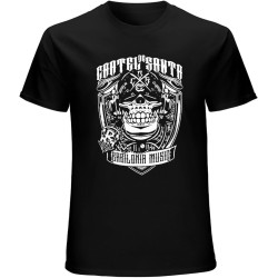 Cartel De Santa Music Band Logo Head tee Shirt T-Shirt Men's Black Cartel De Santa Music Band Logo Head tee Shirt T-Shirt Men's Black