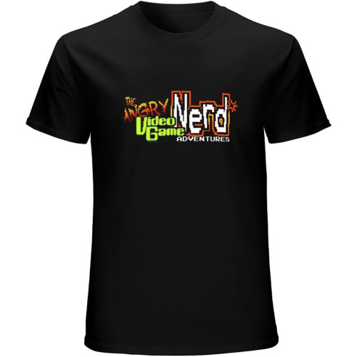 NR Cmassacre Men's The Angry Video Game Nerd T-Shirt Black NR Cmassacre Men's The Angry Video Game Nerd T-Shirt Black