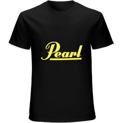 Pearl Logo Drums Tee T-Shirt Men T-Shirt Size S to Black Pearl Logo Drums Tee T-Shirt Men T-Shirt Size S to Black