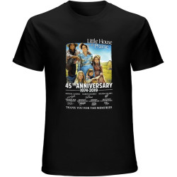 Men's Little House On The Prairie 45Th Anniversary Memories Tv Show Gift T-Shirt Black Men's Little House On The Prairie 45Th Anniversary Memories Tv Show Gift T-Shirt Black