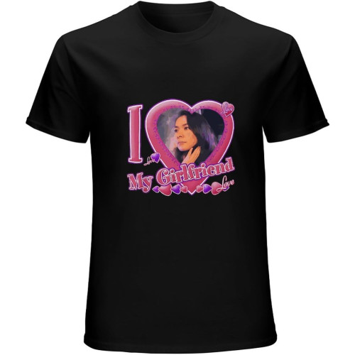 I Love My Girlfriend Mitski T-Shirt Men Fashion Pure Cotton Round Neck Short Sleeves Tee Shirt Tops Black I Love My Girlfriend Mitski T-Shirt Men Fashion Pure Cotton Round Neck Short Sleeves Tee Shirt Tops Black
