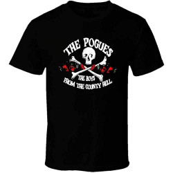 he Pogues - Anchor Logo Shirt Black White Tshirt Men's Black
