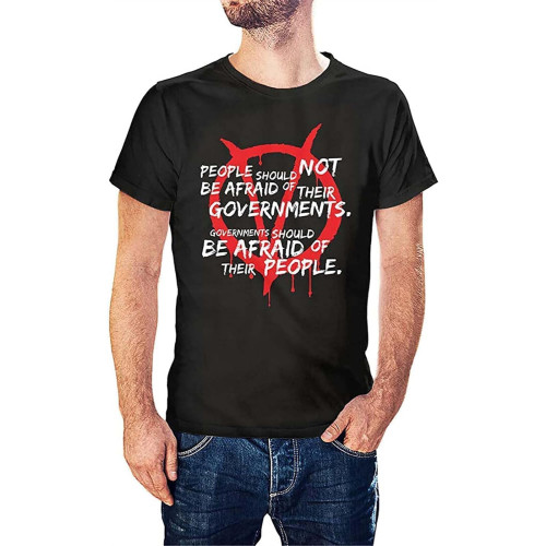 People and Governments Inspired by V for Vendetta Printed T-Shirt Colour18 People and Governments Inspired by V for Vendetta Printed T-Shirt Colour18