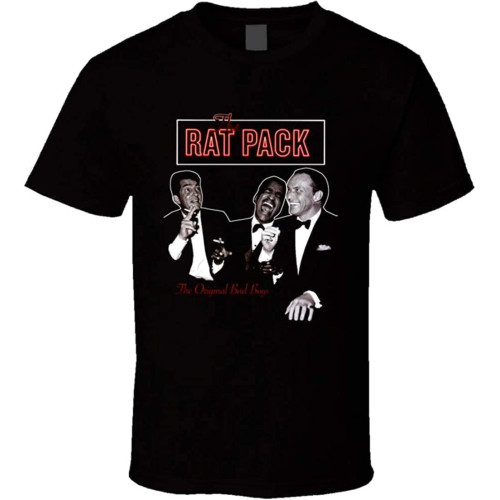 The Rat Pack T Shirt Black Black