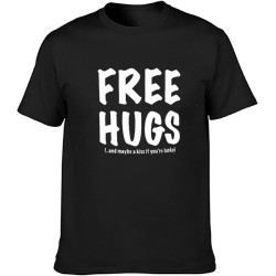 Free Hugs Men's T-Shirt Black Tee Free Hugs Men's T-Shirt Black Tee