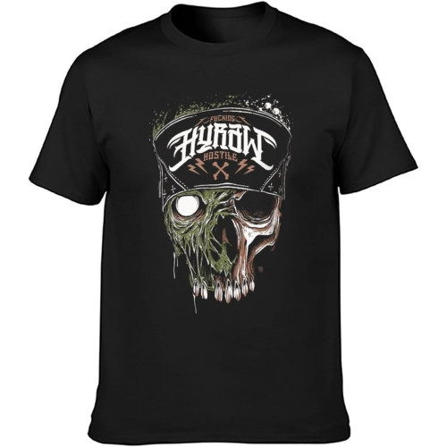 Hyraw Men's T-Shirt Black Tee Hyraw Men's T-Shirt Black Tee