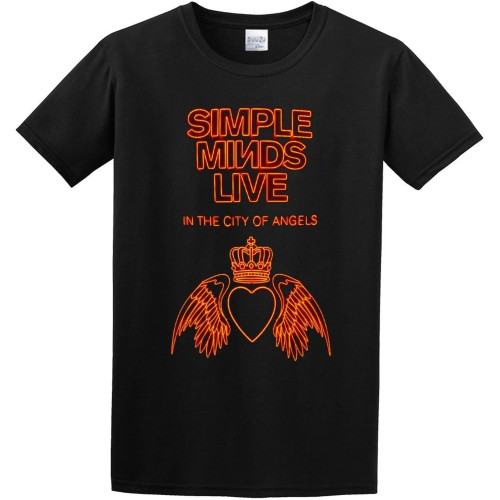 Simple Minds Live in The City of Angels Mens T-Shirt Black Unisex Tee Simple Minds Live in The City of Angels Mens T-Shirt Black Unisex Tee