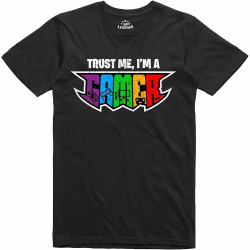 Trust Me I'm A Gamer Console Computer Unisex T-Shirt Printed Tee Black Mens Top Shirt