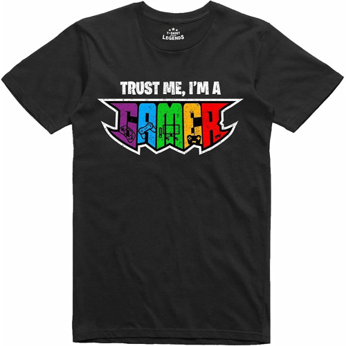 Trust Me I'm A Gamer Console Computer Unisex T-Shirt Printed Tee Black Mens Top Shirt Trust Me I'm A Gamer Console Computer Unisex T-Shirt Printed Tee Black Mens Top Shirt