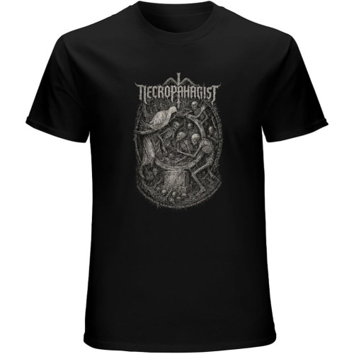 Necrophagist Mors T-Shirt Graphic Mens Basic Black Unisex Cotton Casual Tee Necrophagist Mors T-Shirt Graphic Mens Basic Black Unisex Cotton Casual Tee