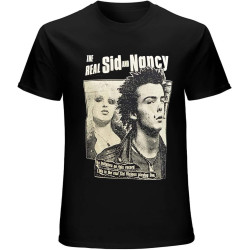 The Real Sid and Nancy English Punk Rock 1977 Unisex T-Shirt Printed Tee Black Mens Top Shirt The Real Sid and Nancy English Punk Rock 1977 Unisex T-Shirt Printed Tee Black Mens Top Shirt