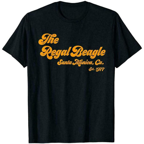 The Regal Beagle Three's Company Sitcom 70s Unisex T-Shirt Printed Tee Black Mens Top Shirt The Regal Beagle Three's Company Sitcom 70s Unisex T-Shirt Printed Tee Black Mens Top Shirt