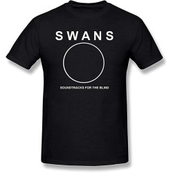 The Swans Unisex T-Shirt Printed Tee Black Mens Top Shirt The Swans Unisex T-Shirt Printed Tee Black Mens Top Shirt
