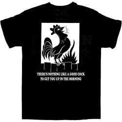 There's Noting Like A Good Cock to Get You Up in The Morning Unisex T-Shirt Printed Tee Black Mens Top Shirt There's Noting Like A Good Cock to Get You Up in The Morning Unisex T-Shirt Printed Tee Black Mens Top Shirt